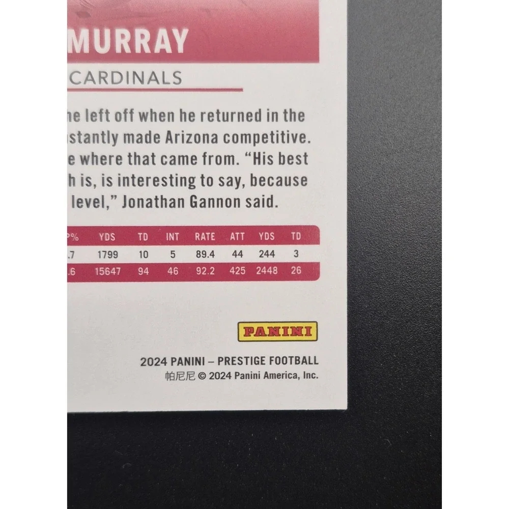 2024 Prestige Kyler Murray #1‎ Purple Xtra Points /150 Arizona Cardinals Vikings